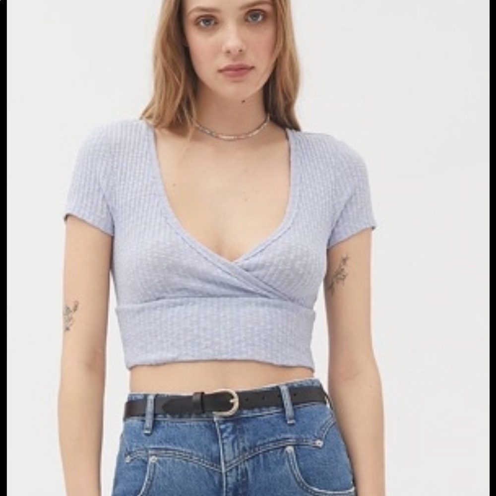 Urban outfitters Tuscany surplice crop top